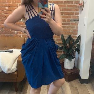 💙 Whistles Blue Cocktail Dress